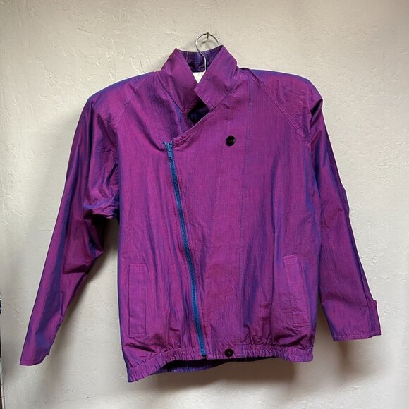 The Pilot Collection Jackets & Blazers - Vintage The Pilot Collection Hand Woven Cotton Reversible Jacket Small Purple